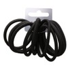 Set of 10 Black Thick Snag Free Endless Hair Elastics