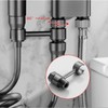WINXYMIN Generic Toilet Faucet Splitter 2-Way Double Faucet Adapter, 1-in-2-Out