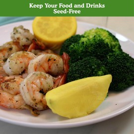 Regency Wraps Stretch Wraps, Lemon Wedge Bag, The Real Woven Cotton Cloth Covers, Yellow, 12-pack, Seed-Free Squeezing of Halves or Wedges On Seafood & Beverages