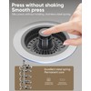 Kitchen Sink Drain Strainer and Stopper Combo, 3 in 1