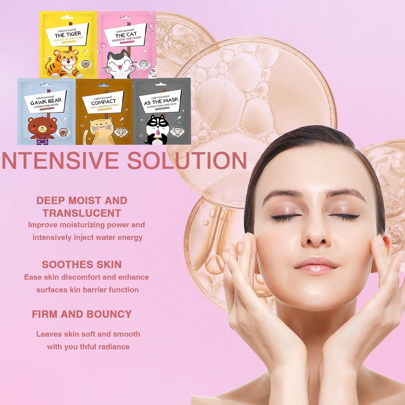 Asheyya 5 Pcs Kids Face Masks for Girls, Face Masks