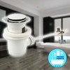 Tecuro Eccentric Drain Fitting White (RAL 9016) for Washbasin