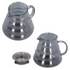 Electroplated Grey Coffee Pot High Borosilicate Glass Hand Coffee Server