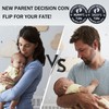 New Dad Mom Gifts Funny Decision Making Coin, New Baby
