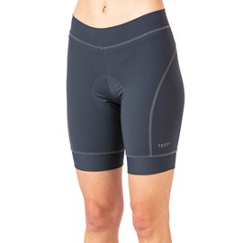Terry Bike Shorts Women Padded, Breakaway Shorts for Women Cycling Shorts with Padding Bicycle Clothes - Charcoal, Medium