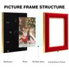 KSROECUD 5x7 Velvet Picture Frame, Red Photo Frames with Modern