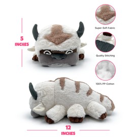Youtooz Avatar Appa Flop Plushie, 1 Ft Collectible Appa Plushie from Avatar The Last Airbender - Soft 100% PP Cotton Avatar Stuffed Appa Avatar Collection