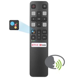 ANKIMI Control Remoto de Voz RC802V Compatible con TCL Android TV 32S330 65Q637 55Q637 55S430 65Q637 55Q637 43S434 50S434 55S434 65S434 49P30FS 40S334 32S334 70S430 con búsqueda de Voz (RC802-Voice)