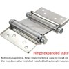 Double Action Spring Hinge, 2 Pack 3in Stainless Steel Double