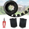 60 ft Fence Edging for Landscaping Include Garden Pruning Scissors,60