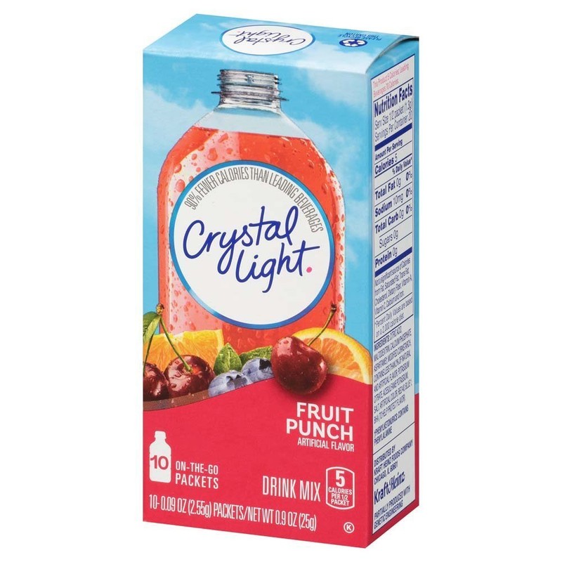Crystal Light Fruit Punch Drink Mix, 0.9 Ounce (Pack of