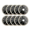 SHDIATOOL Super Thin Diamond Turbo Blade 10PCS 4.5 Inch Cutting
