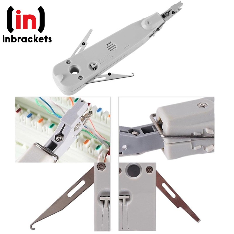 Inbrackets Punch Down Tool Professional Ethernet Punchdown Tool for RJ45