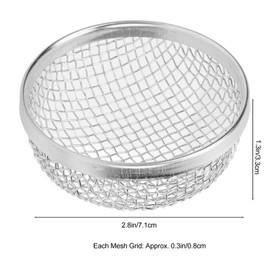 Acouto 2.8in RV Furnace Vent Screen for RV Water Heater Vent Cover Stainless Steel Heater Exhaust Vent Mesh Screen