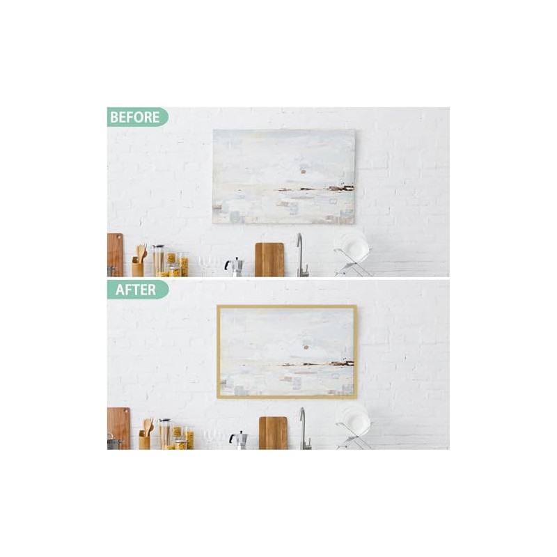 Gaahing 196.8" x 0.5" Brushed Gold Molding & Wall Trim,