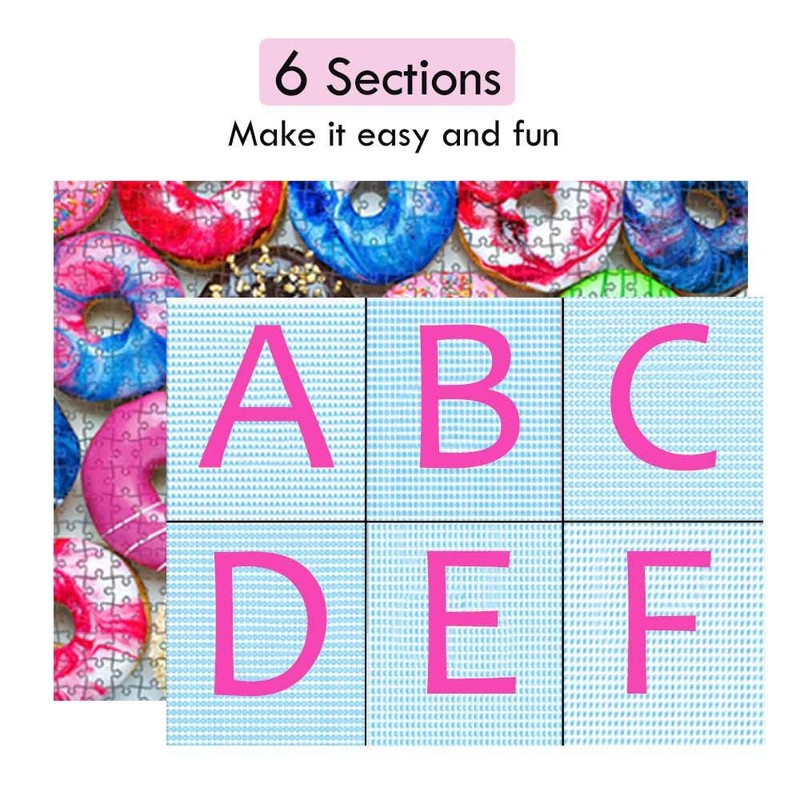 500 Pieces Jigsaw Puzzles Donuts for Adults and Teens and