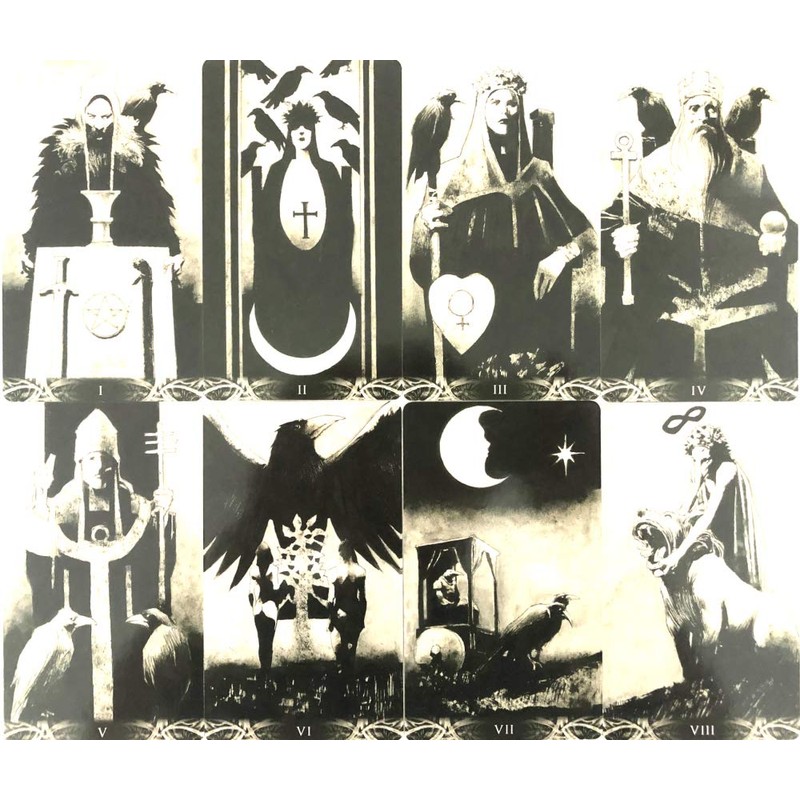 78 Tarot Cards, Tarot Divination, Murder of Crows Tarot, Japanese