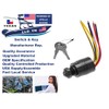 Boat Ignition Key Switch Push to Choke 6 Wires Base