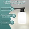 Ascher Bathroom Light Fixtures, 4-Light Vanity Light Over Mirror, Matte