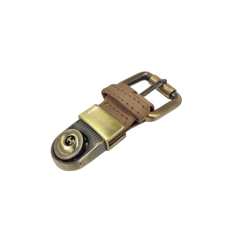 LEABAGS Leather Bag Lock Replacement, brown, One Size