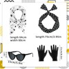 Hysagtek 50s Accessories Women, 9 Pieces Rockabilly Accessories Women's Fancy