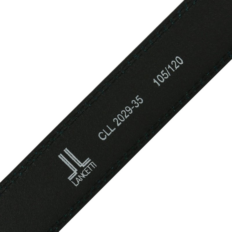 Lancetti, Men's Belt PU Exterior Leather Lining Can be Shortened