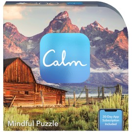 300-Piece Calm Jigsaw Puzzle for Relaxation, Stress Relief, and Mood Elevation, for Adults and Kids Ages 8 and up, The Foot of The Mountain