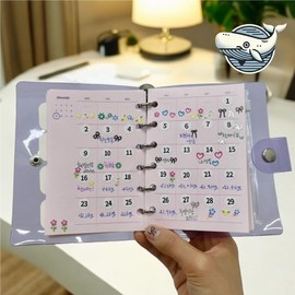 Naekko Deuktem Beautiful Flower Design Nail Stickers 10 Sheets Colorful