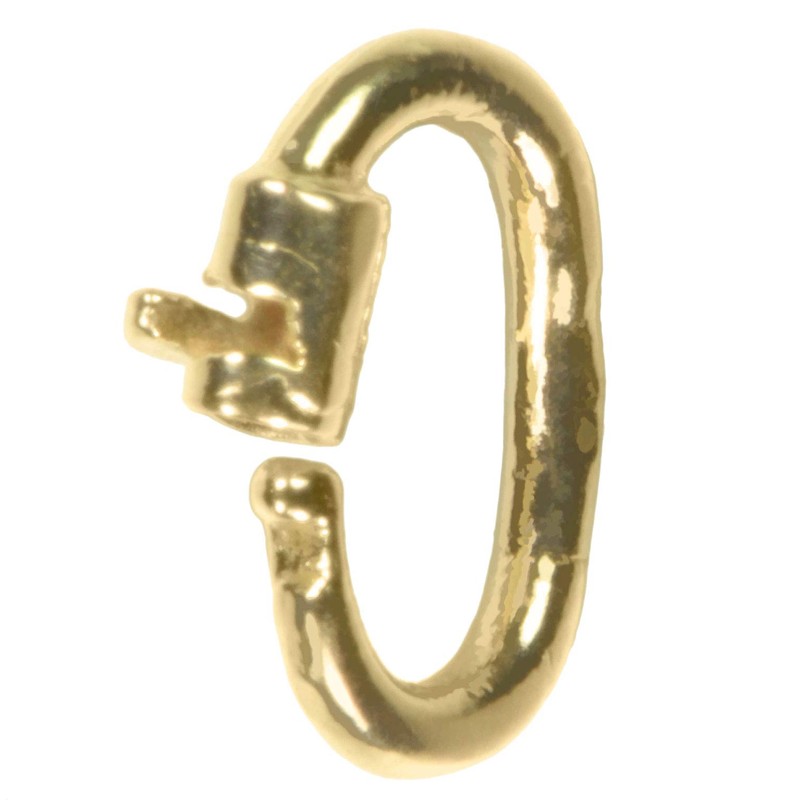 14K Gold Link Lock Locking Chain Link Extremely Tiny 4.75mm