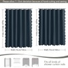 MIULEE 84" Long Scalloped Shower Curtain Linen Textured with 12