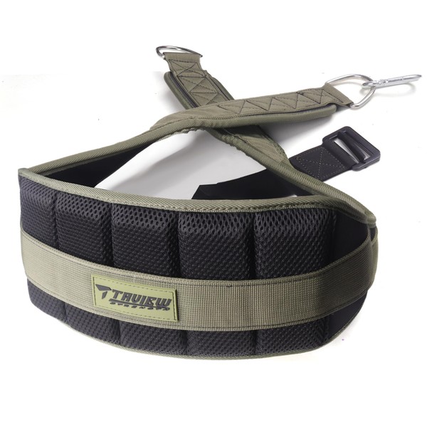 TAVIEW Dip-Gürtel für Kniebeugen, Gewichtheben und Powerlifting, strapazierfähiges Nylon, schwarz,