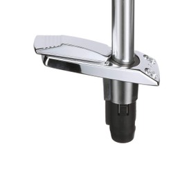 Attwood 911339-7 Rectangle 2-Pin Base for 12-Degree Angled Light Pole, Swivel Cover, Zamak Finish, 4 Inches x 1 5/8 Inches