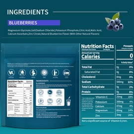 OZENKE OZENKE Electrolytes Powder Packets, 30 Sticks Hydration Packets Sugar Free, Electrolyte Drink Mix Portable Electrolyte Packets for Rapid Hydration, 0 Sugar & 0 Calorie, Blueberry Flavor