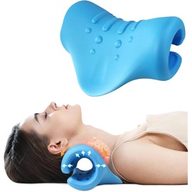 JOLIGAEA Neck and Shoulder Relaxer, Neck Stretcher, Neck Cervical Traction Cushion, Traction Device for Neck, Neck Posture Correction, Neck Stretcher