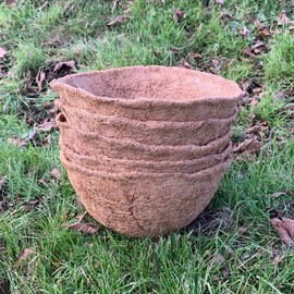 Selections Pack of 5 Round Coco Garden Hanging Basket Planter Liner (25cm)