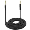 Saipomor 3.5mm Coiled Audio AUX Cable Compatible with HyperX Cloud