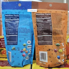 Trader Joe Bite Sized Candy Coated Milk Chocolate Candies & Dipped Peanuts 6oz 170g (2 Bags)