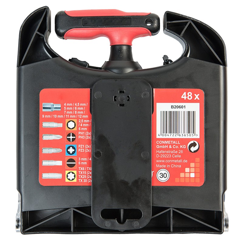CON:P B20601 T-Ratchet Screwdriver Set, Set of 48 Pieces