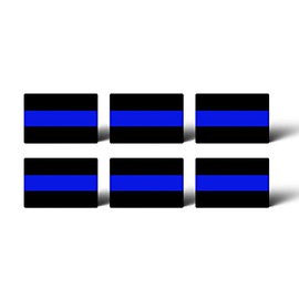 Thin Blue Line Police Mini Sticker Pack Car Truck License Tag Support Law Enforcement Officers