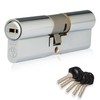 XFORT Colossus Polished Chrome 3 Star Kitemarked Euro Cylinder Lock