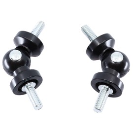 MERIVILLE Hinged Elbow Connector - Designed for Bay Window Curtain Rods or Corner Drapery Rods up to 5/8" Diameter, Oil-Rubbed Bronze Finish, 2 Pcs