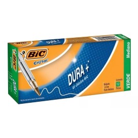 BIC Boligrafo Bic Cristal Dura + Verde  Lote De 100 Piezas