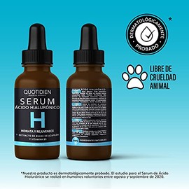 Serum Ácido Hialurónico Facial + Vitamina B5 + Extracto de Bulbo de Azafrán | 99% Ingredientes Naturales | Hidratación Intensa | Skin Care Ideal para todo tipo de piel-30ml