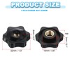 PATIKIL M8 x 32mm Through Hole Knob Nut Screw, 4