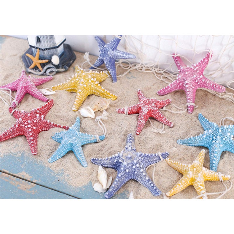 RAYLINE-DO RayLineDo Creative Mediterranean Style Design Beach Starfish Resin Five-Pointed
