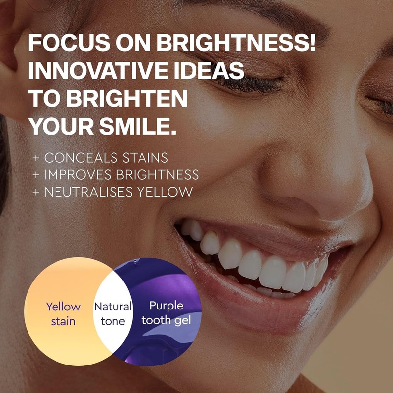 Purple Teeth Whitening Toothpaste, Teeth Whitening, Purple Toothpaste, Purple Whitening