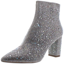 Betsey Johnson Women's Sb-Cady Ankle Boot, Rhinestone, 8.5