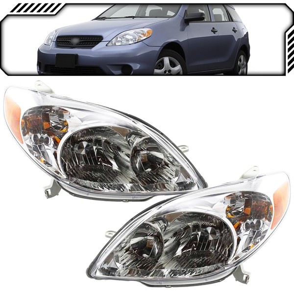 EPIC LIGHTING Halogen Replacement Spec Headlights Compatible with TOYOTA 03-08