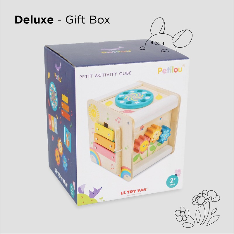 Le Toy Van - Wooden Educational Petilou Multi-Sensory Activity Cube