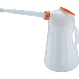 TRUSCO PN-5 Oil Jug, Pinocchio 1.9 gal (5 L), Nozzle and Main Unit with Lid and Net